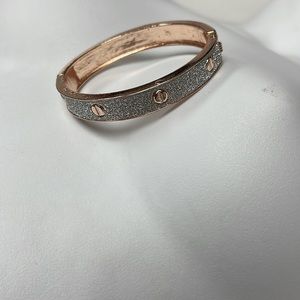 #406, NWT Guess/Marciano Rose Gold Bracelet Spring Clap